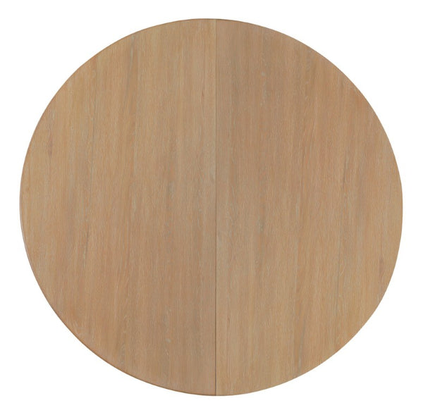 Hooker Furniture Banyon Desert Oak Round Dining Table With 18" Leaf — Solid White Oak Pedestal, Seats 4–6 6081-75201-82