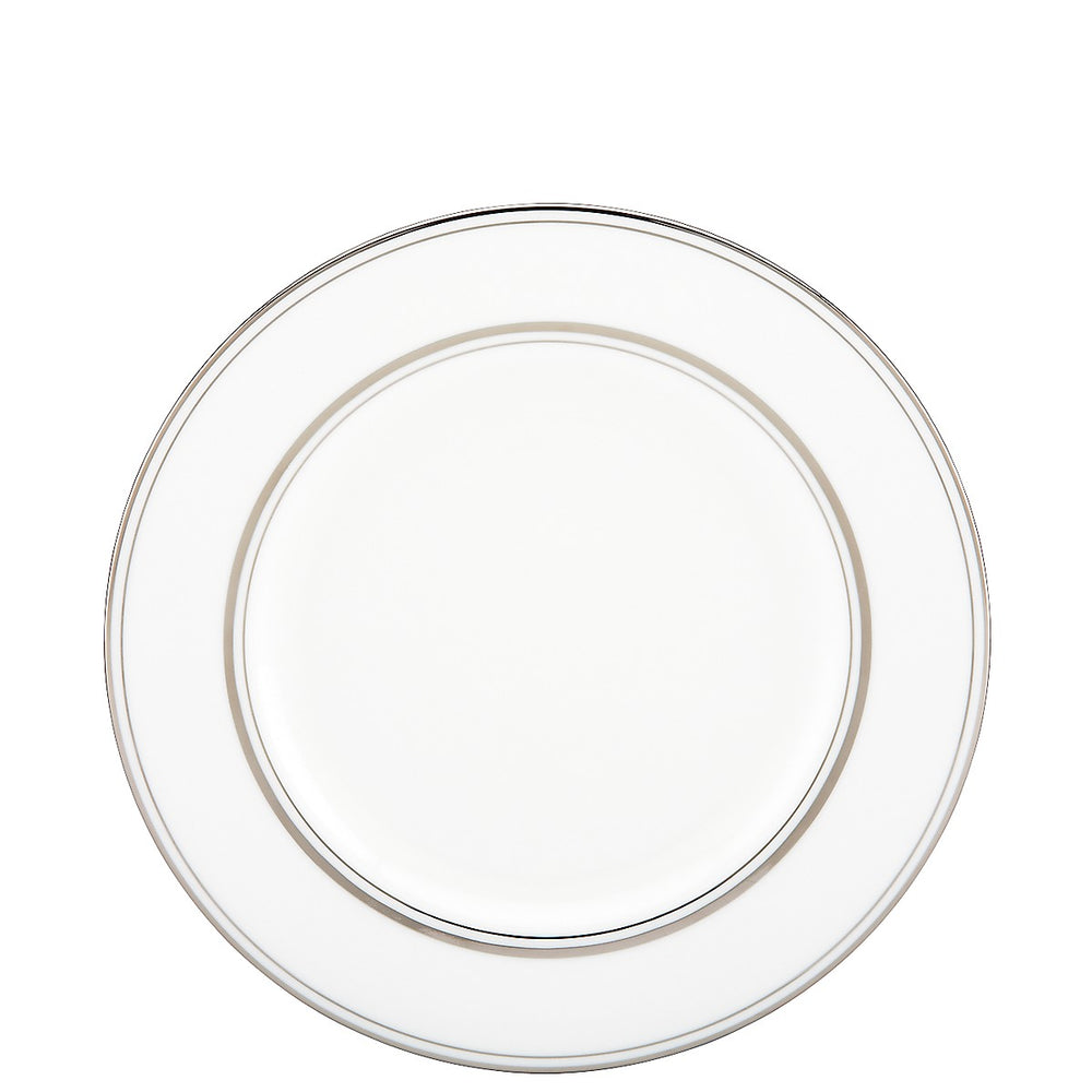 Lenox Kate Spade Library Lane Platinum Salad Plate White, WHITE BONE CHINA 6255293