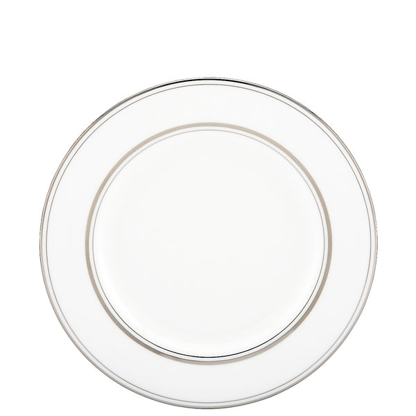 Lenox Kate Spade Library Lane Platinum Salad Plate White, WHITE BONE CHINA 6255293