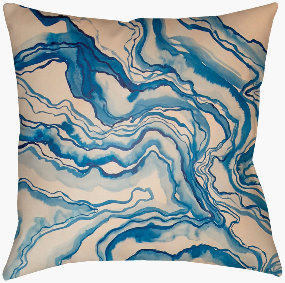 Livabliss Watercolor Marble Woven Polyester Accent Pillow Soft Tonal Art for Sofa or Bed WCM001-1616