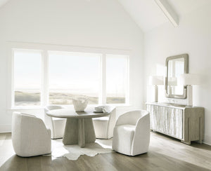 Bernhardt Bernhardt Arcadia Buffet With Clay Wire‑Brushed Oak & Kalta Faux‑Stone Doors, Soft‑Close Storage 334134