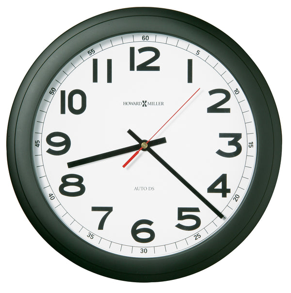 Hekman Furniture 625320 Norcross Wall Clock - Modern Matte Black Design With Quartz Movement For Any Room Decor Plastic Norcross Wall Clock 625320