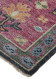 Feizy Rugs Piraj Wool Hand Knotted Classic Rug Pink/Blue/Orange 2'-6" x 8'