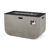 Christopher Knight Home® - Noble House - Adio Outdoor Modern 40-Inch Rectangular Fire Pit