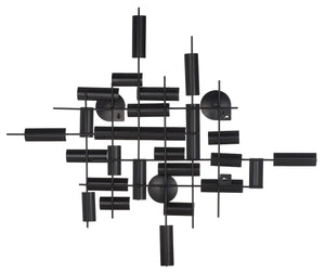 Safavieh Nevaeh, 34.5 Inch, Antique Silver, Iron Wall Décor Antique Silver Plating WDC1027A​