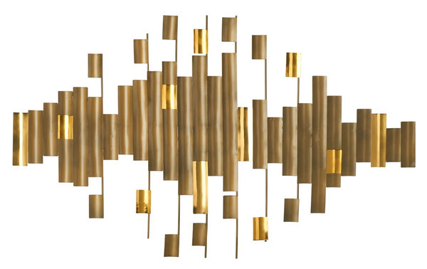 Safavieh Rena, 32 Inch, Antique Brass, Iron/Steel Wall Decor ​ XII23 Antique Brass Powder Coating WDC1029A​