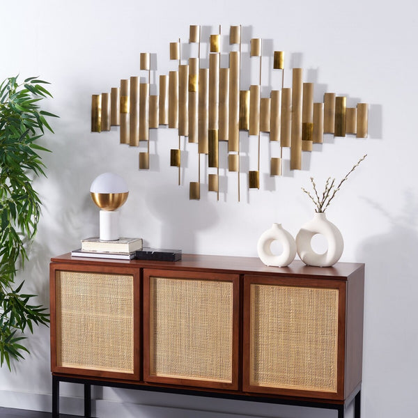 Safavieh Rena, 32 Inch, Antique Brass, Iron/Steel Wall Decor ​ XII23 Antique Brass Powder Coating WDC1029A​