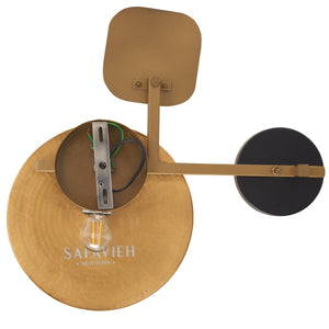 Safavieh Olosa, 17 Inch, Antique Brass, Iron/Steel/Glass Wall Decor ​ Antique Brass Powder Coating WDC1030A​