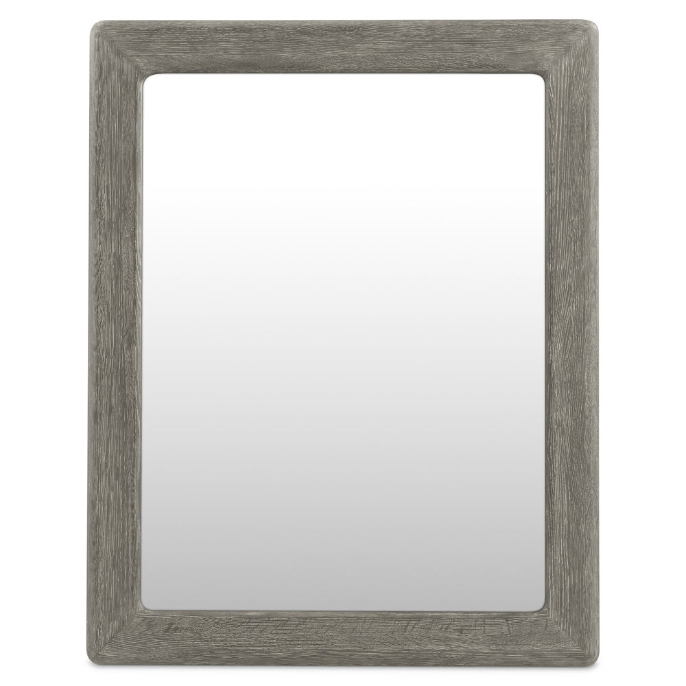 Bernhardt Bernhardt Monolith Mirror — Wire-Brushed Oak Puma Finish, Rounded Corners, Vertical Or Horizontal Mounting, Rustic Modern Style 343334