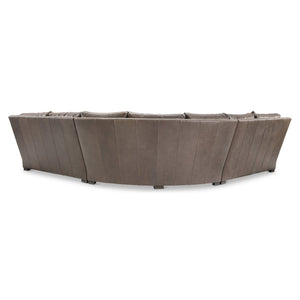 Bernhardt Bernhardt Keirnan Leather Sectional Sofa with Rolled Arms for Elegant Living Spaces K2345