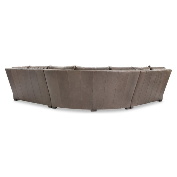 Bernhardt Bernhardt Keirnan Leather Sectional Sofa with Rolled Arms for Elegant Living Spaces K2345