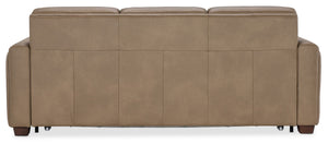 Hooker Furniture Griffin Top-grain Leather Queen Sleeper Sofa with Track Arms for Living Rooms SS179-QS03-086