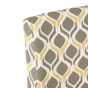 English Elm Accent Chair with Rubberwood Legs Plush Upholstered Seat for Living Room or Bedroom Grey Multi 57764.00YGAY