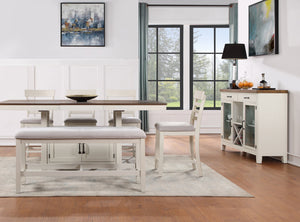 English Elm Steve Silver - Hyland Chevron Server in Milk & Honey Wood Finish with Wine Rack, Glass Doors, Felt Drawers, Brass Hardware B081P157070