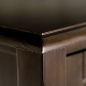 English Elm Burlington Tall Tv Media Stand In Rich Mahogany Brown - Classic Design With Ample Storage & Style B136P159511