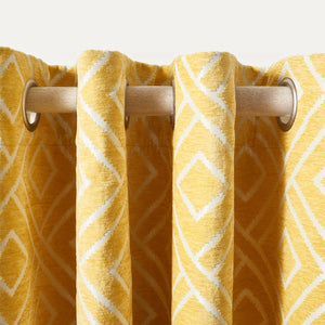Safavieh Cecille Window Treatment/Yellow XII23 Yellow 100% Polyester WDT1056A-5296