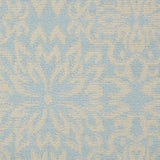 Nourison Jubilant JUB06 Machine Made Power-loomed Narrow Border Indoor Only Farmhouse Contemporary Rug Ivory,Light Blue, Light Blue 100% Polypropylene 99446478429