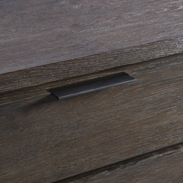 Bernhardt Bernhardt Outline Buffet In Wire-Brushed Oak, 72" Casual Modern Sideboard With Soft-Close Drawers And Textured Aluminum Pulls 360132