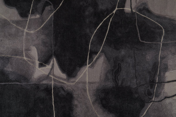 Feizy Rugs Anya Modern Watercolor-inspired Hand-tufted Wool And Viscose Rug For Contemporary Spaces Ivory,Gray,Taupe Wool,Viscose Any8885fgrymltp00