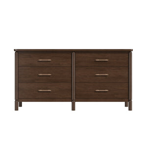 A.R.T. Furniture Verge Dresser - Contemporary Dark Wood Storage Solution with Elegant Design & Six Spacious Drawers 337130-1960