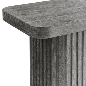 Bernhardt Bernhardt Menton Rustic Modern Console Table 68" W Sutton Oak Ribbed Base Softened Top, Stable Finish 352911