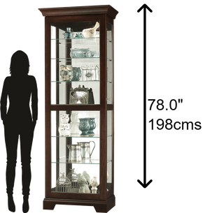 Hekman Furniture 680577 Lighted Curio Cabinet By Howard Miller – Elegant Espresso Display With Adjustable Shelves Espresso Martindale Ii Curio Cabinet 680577