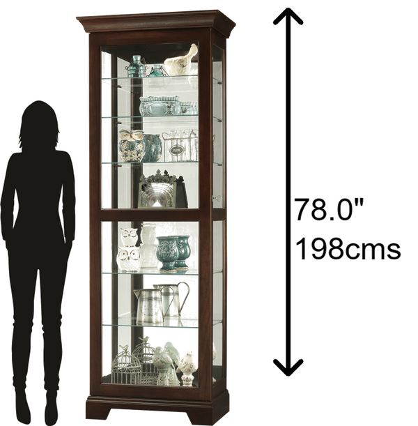 Hekman Furniture 680577 Lighted Curio Cabinet By Howard Miller – Elegant Espresso Display With Adjustable Shelves Espresso Martindale Ii Curio Cabinet 680577