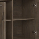 Lev Wide Storage Cabinet Smoky Brown B136P158824 Hearth and Haven