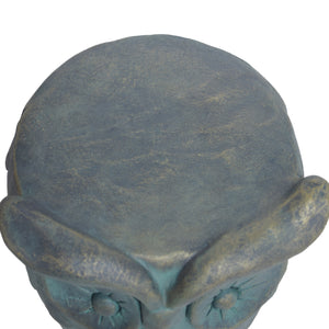English Elm Christopher Knight Home® - OWL Antique Green Garden Stool - Weather-Resistant Magnesium Oxide Accent Table, Outdoor Seat, 16" 63390.00GD