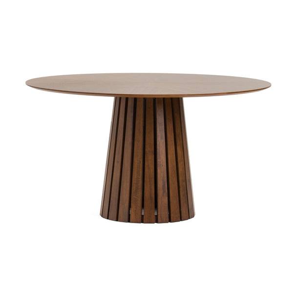 VIG Furniture Modrest Weiss - Mid-Century Modern Walnut Round Dining Table VGMAMIT-5346
