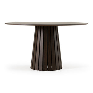 VIG Furniture Weiss Wenge Round Dining Table | Mid-Century Modern 54" Pedestal Seating Up To 6, Durable Finish VGMA-MIT-5346-RND-WNG