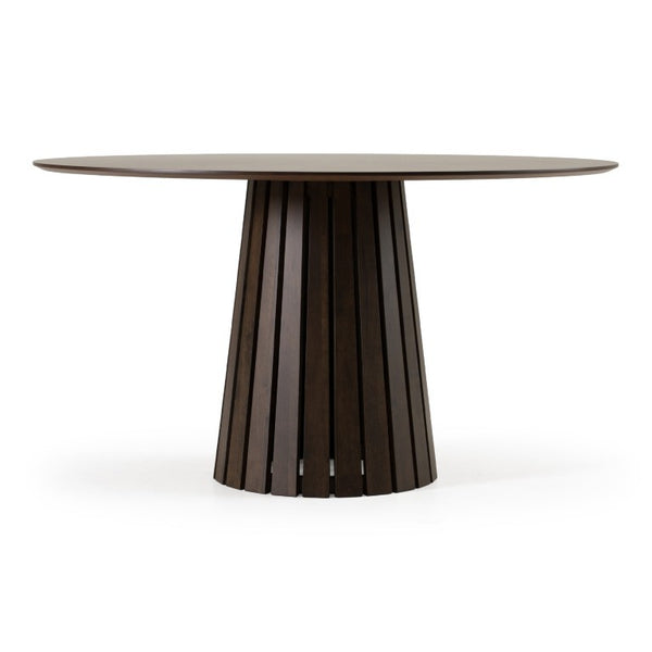 VIG Furniture Weiss Wenge Round Dining Table | Mid-Century Modern 54" Pedestal Seating Up To 6, Durable Finish VGMA-MIT-5346-RND-WNG