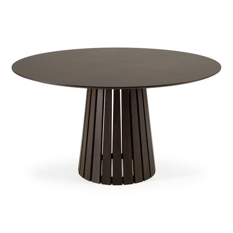 VIG Furniture Weiss Wenge Round Dining Table | Mid-Century Modern 54" Pedestal Seating Up To 6, Durable Finish VGMA-MIT-5346-RND-WNG