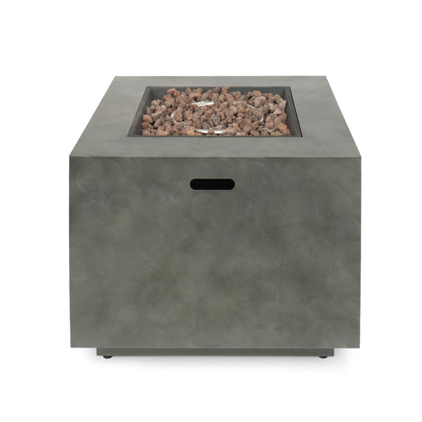 English Elm Outdoor Square Propane Fire Pit Powder Coated Iron 50000 Btu Patio Heater 62837.00CONRT-50K_67760.00CONR