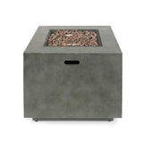 Christopher Knight Home® Noble House Square Iron Fire Pit-50 000 Btu