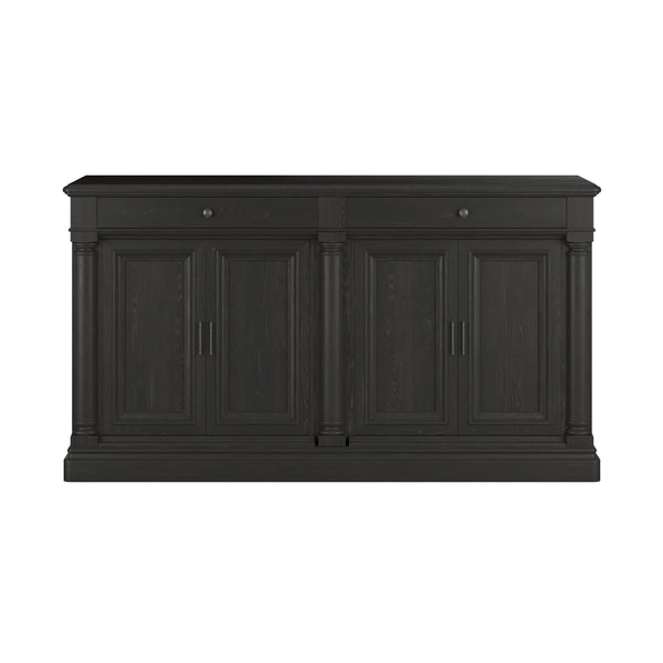 Atrium Buffet with Black Granite Top, Adjustable Shelves, 2 Drawers & Elegant Oil-Rubbed Bronze Hardware