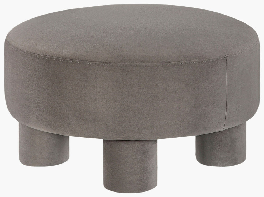 Livabliss Wellton Square Upholstered Ottoman Polyester Fabric Footrest for Living Room or Den WELT002-183131