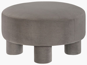 Livabliss Wellton Square Upholstered Ottoman Polyester Fabric Footrest for Living Room or Den WELT002-183131