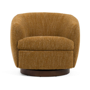 VIG Furniture Divani Casa Wendt - Modern Mustard Fabric Swivel Accent Chair VGKK-KF.A1098-MUS