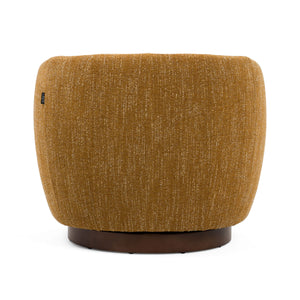 VIG Furniture Divani Casa Wendt - Modern Mustard Fabric Swivel Accent Chair VGKK-KF.A1098-MUS