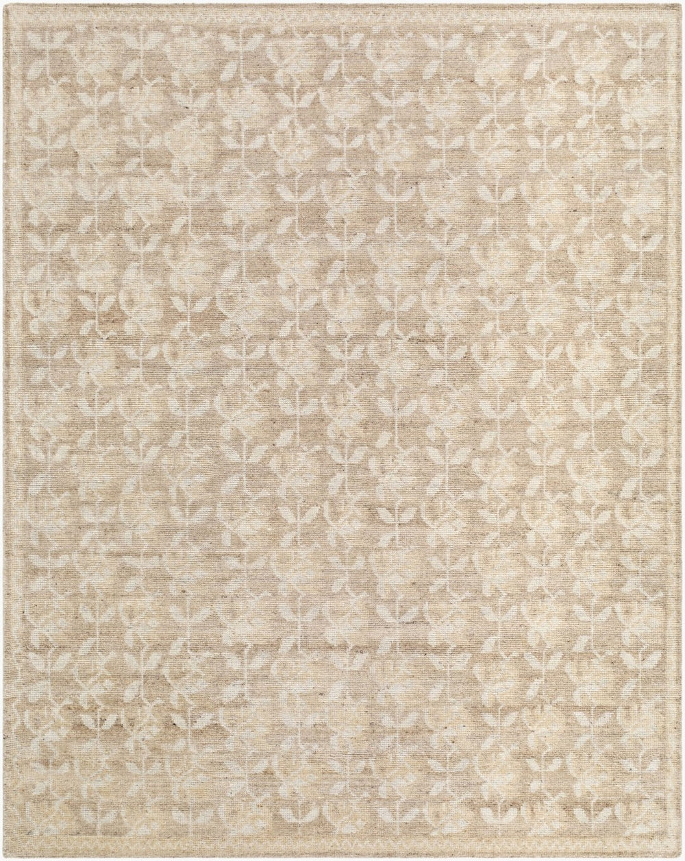 Surya Weiss Hand Knotted Linen Wool Accent Rug for Entryways Bathrooms and Bedroom Spaces 2' x 3' Rectangle WES4100-23