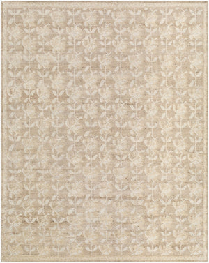 Surya Weiss Hand Knotted Linen Wool Accent Rug for Entryways Bathrooms and Bedroom Spaces 2' x 3' Rectangle WES4100-23