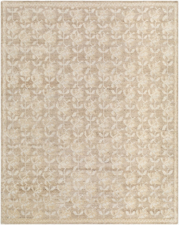 Surya Weiss Hand Knotted Linen Wool Accent Rug for Entryways Bathrooms and Bedroom Spaces 2' x 3' Rectangle WES4100-23