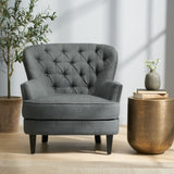 Christopher Knight Home® - Noble House - Tafton Tufted Grey Fabric Club Chair