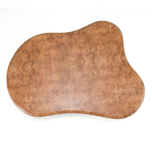 Vig Furniture Modrest Weskan - Luxurious Modern Faux Burl Coffee Table With Unique Freeform Design & Elegance Orange  Vgvc-ct25098