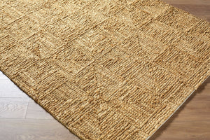 Surya Weston Handwoven Natural Jute Area Rug Organic Farmhouse Living Room Floor Accent 2' x 3' Rectangle WET2300-23