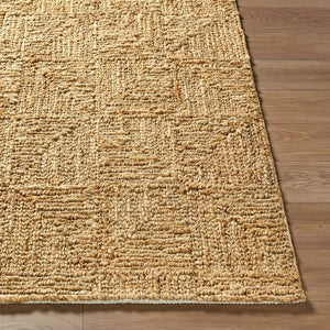 Surya Weston Handwoven Natural Jute Area Rug Organic Farmhouse Living Room Floor Accent 2' x 3' Rectangle WET2300-23