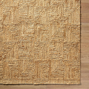 Surya Weston Handwoven Natural Jute Area Rug Organic Farmhouse Living Room Floor Accent 2' x 3' Rectangle WET2300-23