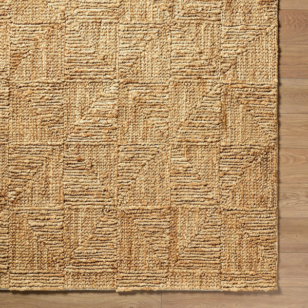 Surya Weston Handwoven Natural Jute Area Rug Organic Farmhouse Living Room Floor Accent 2' x 3' Rectangle WET2300-23