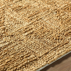 Surya Weston Handwoven Natural Jute Area Rug Organic Farmhouse Living Room Floor Accent 2' x 3' Rectangle WET2300-23